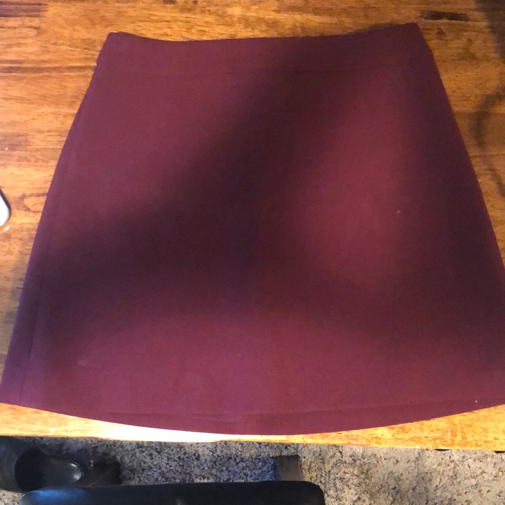 Express maroon skirt
